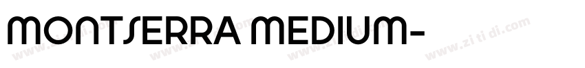 MONTSERRA MEDIUM字体转换